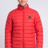 Canadian Peak Men Brand Logo Long Sleeve Puffer Jacket, Red