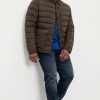 Tchibo Men Quilted Puffer Jackets, Olive