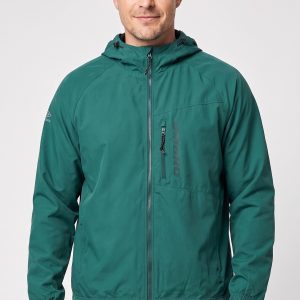 Umbro Men Sportswear Fit Long Sleeve Outdoor Jacket, Green